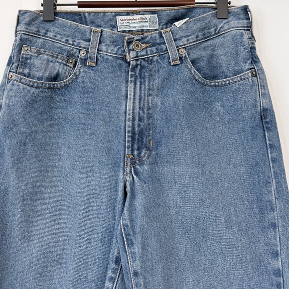 Y2K Abercrombie & Fitch Womens Bootcut Jeans Size 6 (28x33) Blue Medium Wash - Picture 2 of 11